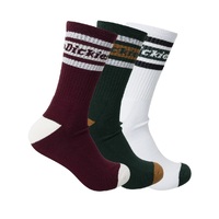 Dickies Socks Standard 3pk Port/Spruce/White US 6-12 image