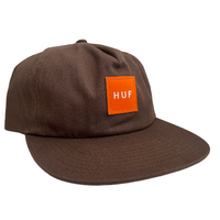 Huf Hat Essentials Unstructured Box Snapback Brown/Orange image