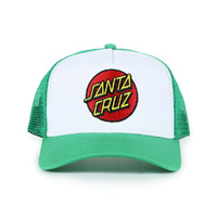Santa Cruz Youth Hat Classic Dot Trucker Green image