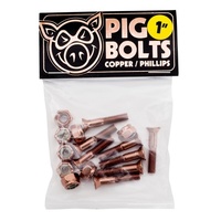 Pig Bolts 1 inch Phillips Copper image