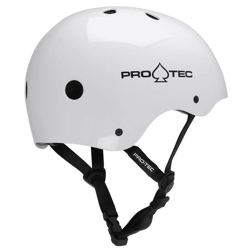 ProTec Helmet Classic Certified Jr White Gloss