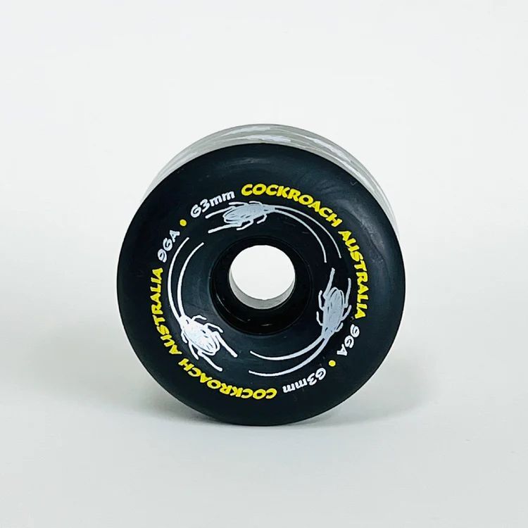 Cockroach Wheels Originals 63mm 96A Black - High-Performance Skateboard ...