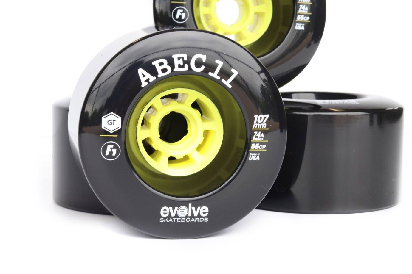 Evolve Abec 11 Wheels 107mm Evolve Skateboards