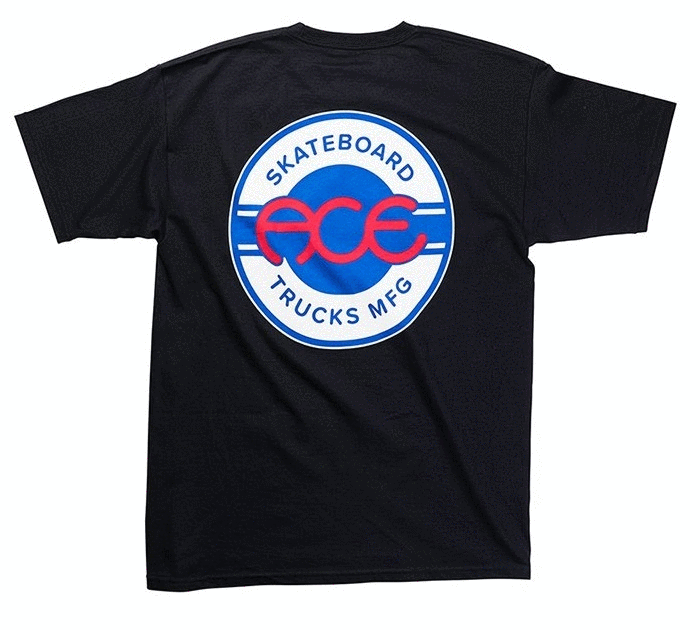Ace Tee Round Logo Black