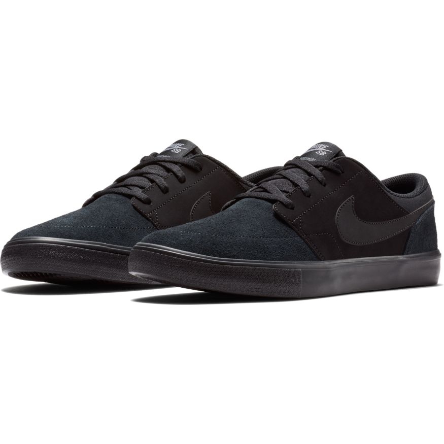 Nike SB Portmore II Solar Suede Black/Black