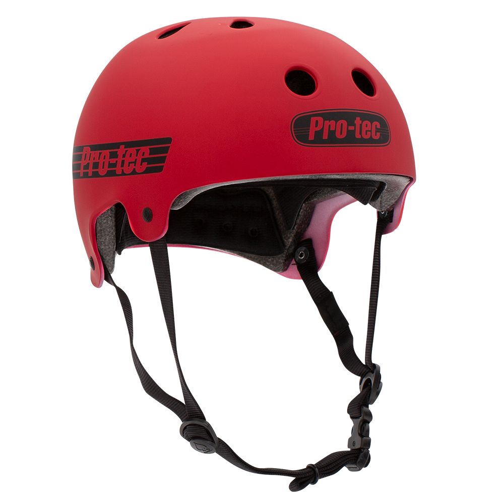 ProTec Helmet Old School Certified Matte Red