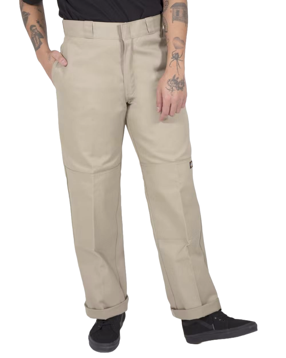 Dickies Pants 85-283 Loose Fit Double Knee Khaki