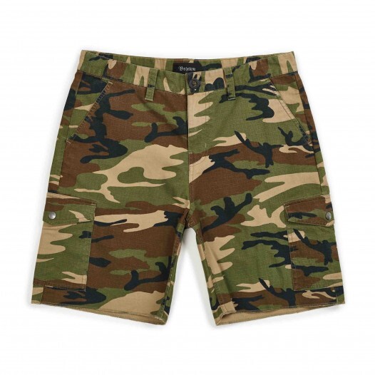 Brixton Shorts Fleet Cargo Woodland Camo