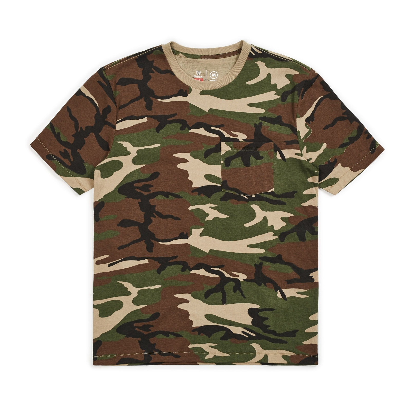 Brixton Tee Basic Pocket Camo