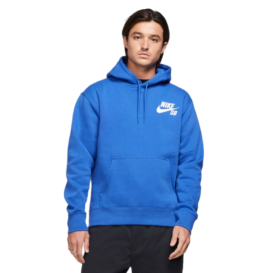 Nike SB Jumper Hood PO Essential Icon Game Royal White
