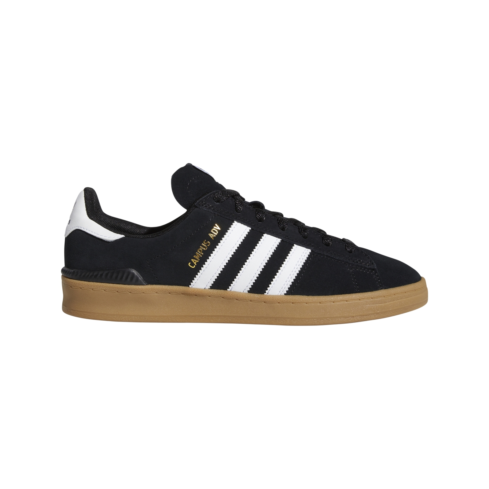 Adidas campus adv black gum on sale