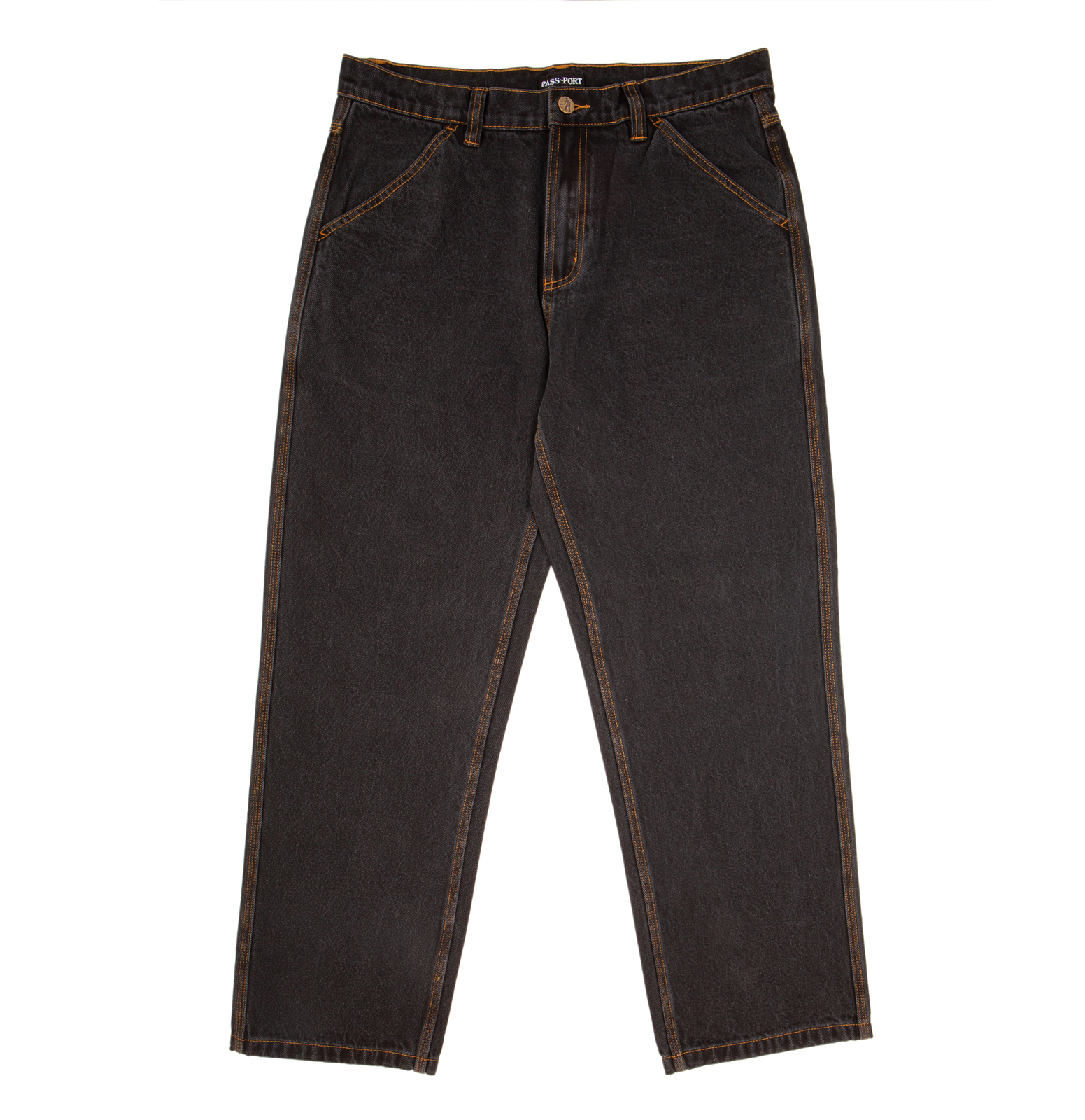 Passport Pants Workers Club Jeans Washed Black