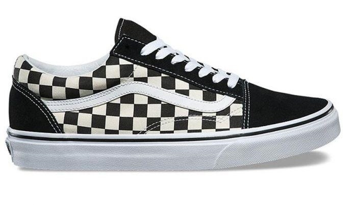 pictures of black and white vans