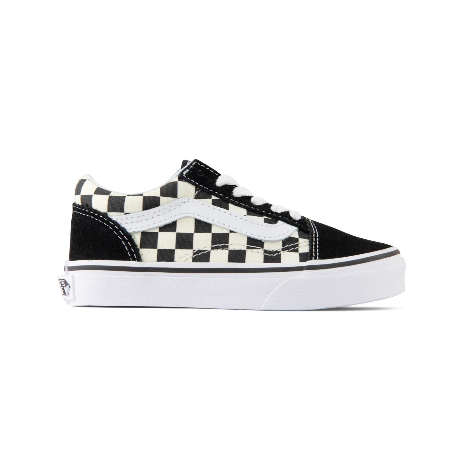 youth black and white vans