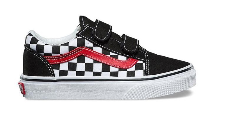 Vans old skool deals black red checkerboard