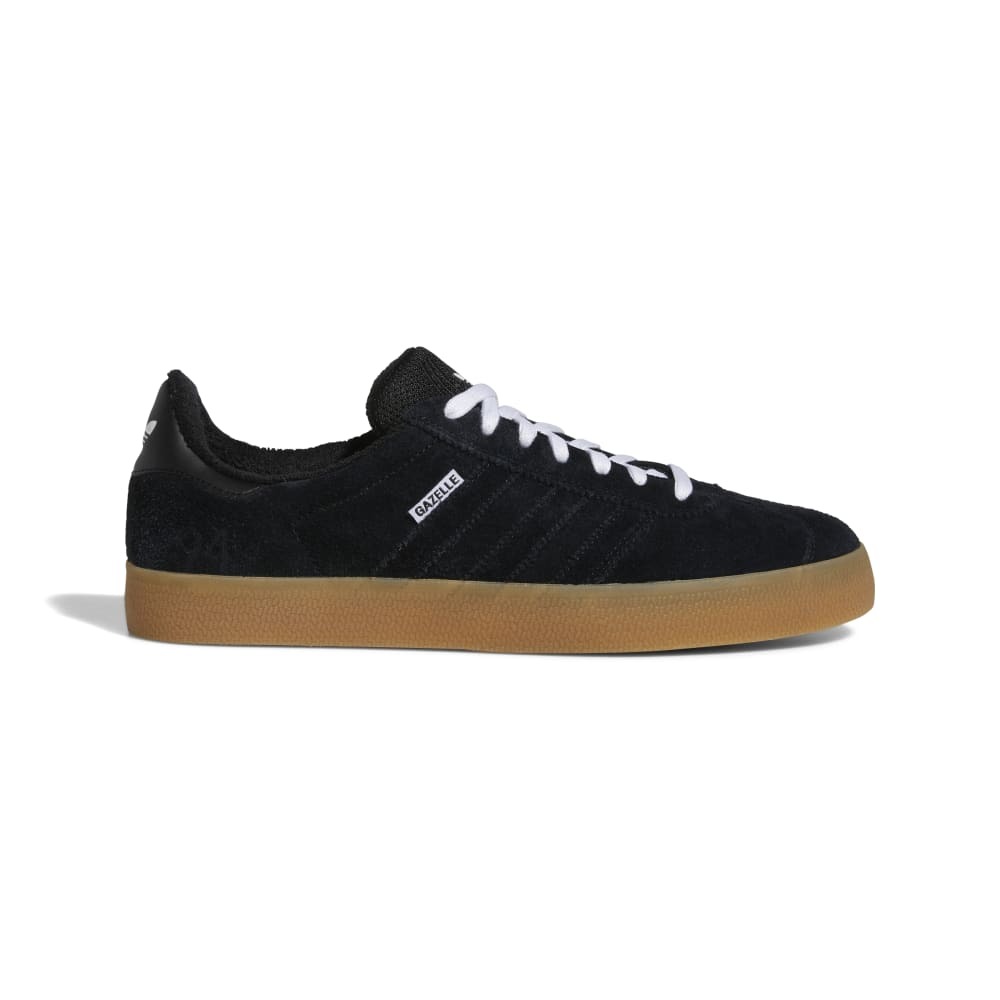 Adidas gazelle black on black hot sale