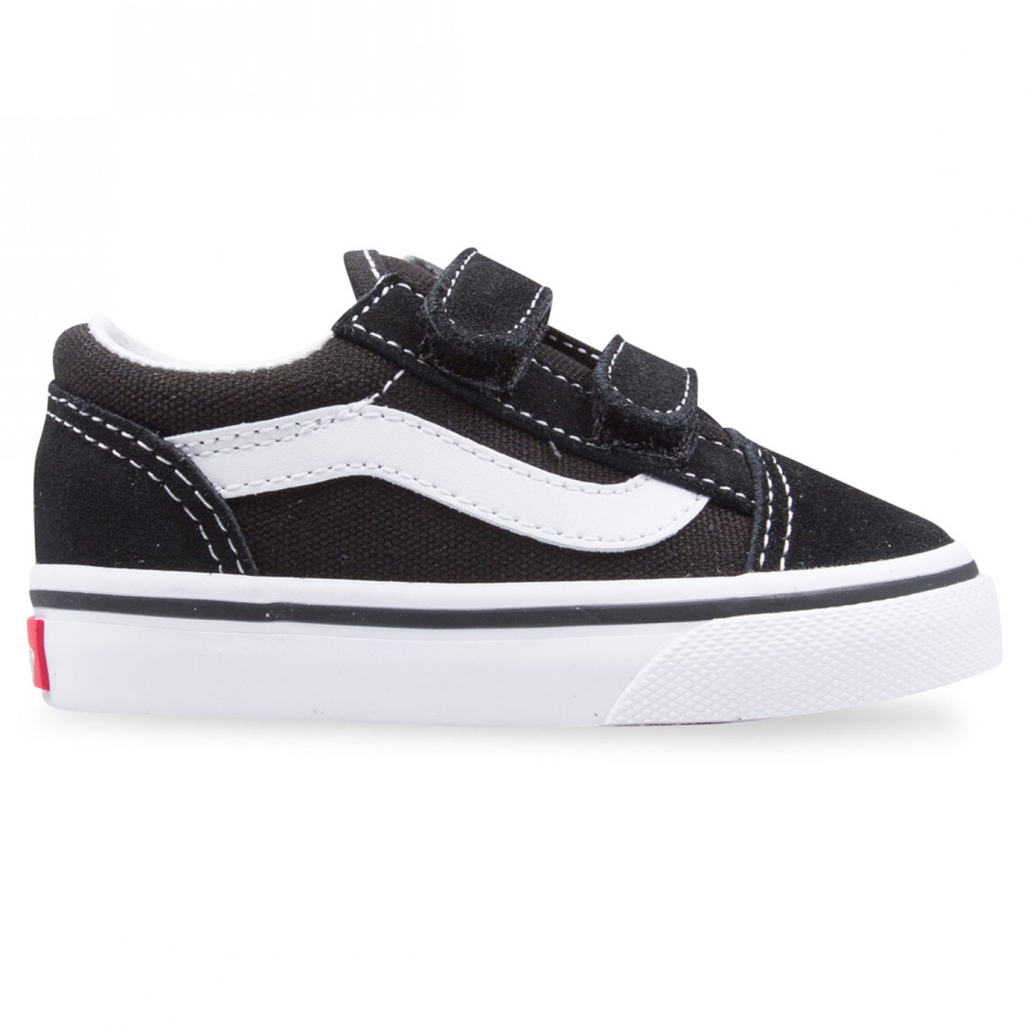 Vans Youth Old Skool Velcro Black/White 