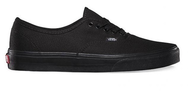 vans authentic classic black