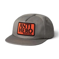 Antihero Hat Reserve Patch Snapback Charcoal/Red image
