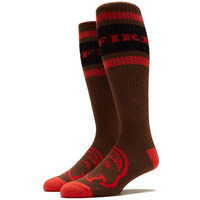 Spitfire Socks Classic 87 Bighead Brown/Red/Black image