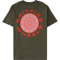 Spitfire Tee Classic 87 Swirl Green/Red image