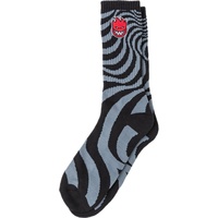 Spitfire Socks Bighead Fill Embroidery Swirl Black/Charcoal US 8-12 image