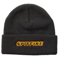 Spitfire Beanie Flame Script Charcoal image