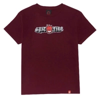 Spitfire Youth Tee Old E Drop Bighead Burgundy image