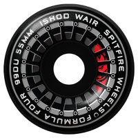 Spitfire Wheels F4 99D Classic Burnout Ishod Black 55mm image