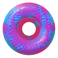 Spitfire Wheels F4 99d Swirled Classic Teal/Pink 53mm image
