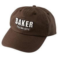 Baker Hat Classic Logo Dad Cap Brown image