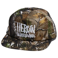 Heroin Hat Script Snapback Camo image