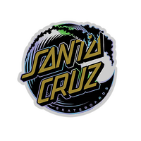Santa Cruz Sticker Holo Wave Dot 4 inch image