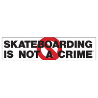Santa Cruz Sticker Skateboarding Is Not a Crime 10 Inch image
