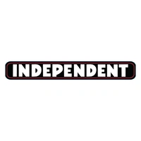 Independent Sticker Bar Logo Black 20cm Width image