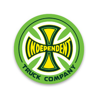 Independent Sticker Legacy Truck Co 3 Inch Green/White/Yellow image