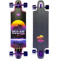 Dusters Complete Ocean Lovers Longboard Purple/Blue 36 Inch image
