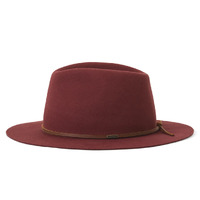 Brixton Hat Wesley Fedora Adjustable Dark Brick image