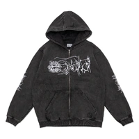 Hoddle Jumper Hood LG Hill Black Wash image