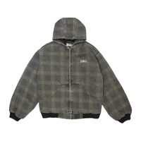 Hoddle Jacket Hooded Quilted Denim Plaid image