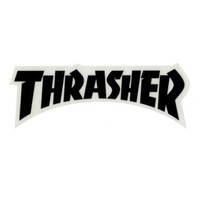 Thrasher Sticker Logo Die Cut 5.5 inch (Black Letters) image