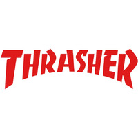Thrasher Sticker Logo Die Cut 5.5 inch (Red Letters) image