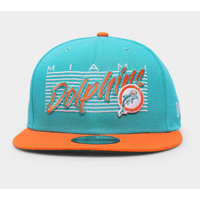 New Era Hat Miami Dolphins Script 9FIFTY Snapback Blue Orange image