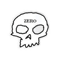 Zero Sticker Single Skull Black/White 4inch image