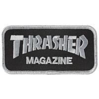Thrasher Patch Logo Black/Grey 4 Inch image