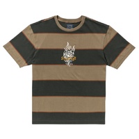 RVCA Tee KSL Stripe Mushroom/Black image