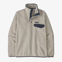 Patagonia Jacket Lightweight Synch Snap-T Pullover Oatmeal Heather/Smolder Blue image
