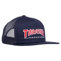 Thrasher Hat Trucker Outlined Embroidered Navy image