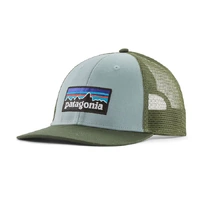 Patagonia Hat P-6 Logo LoPro Trucker Thermal Blue image