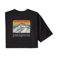 Patagonia Tee Line Logo Ridge Pocket Responsibili-Tee Black image